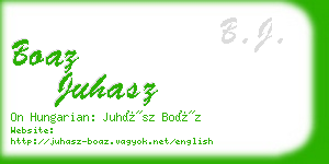 boaz juhasz business card